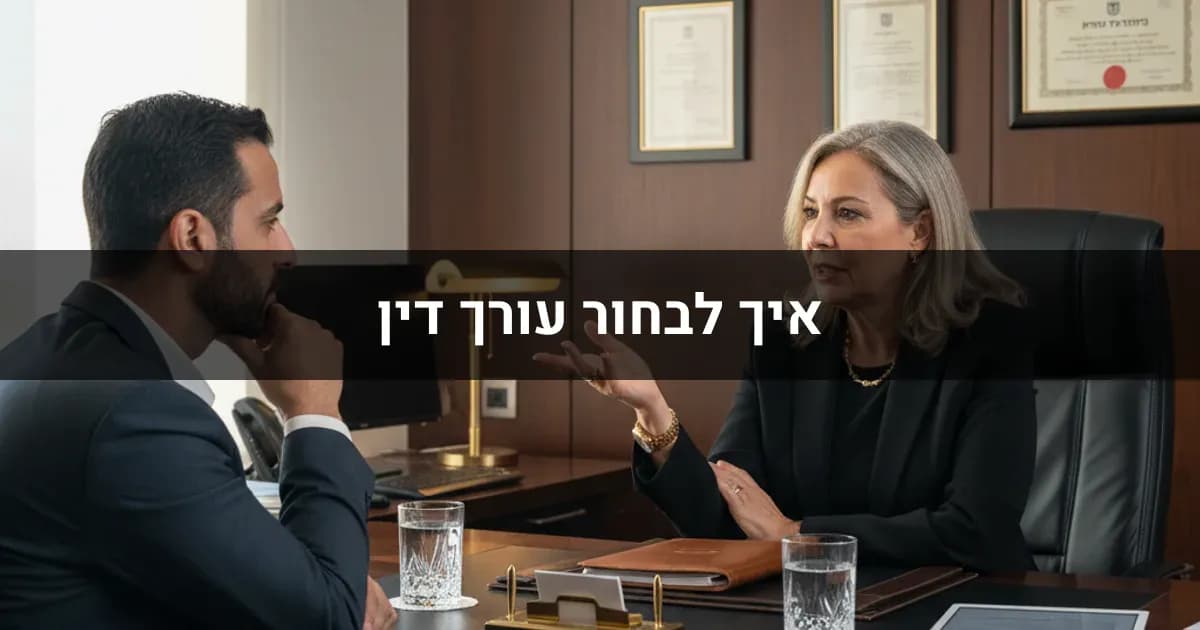 איך לבחור עורך דין: 7 שאלות שצריך לשאול
