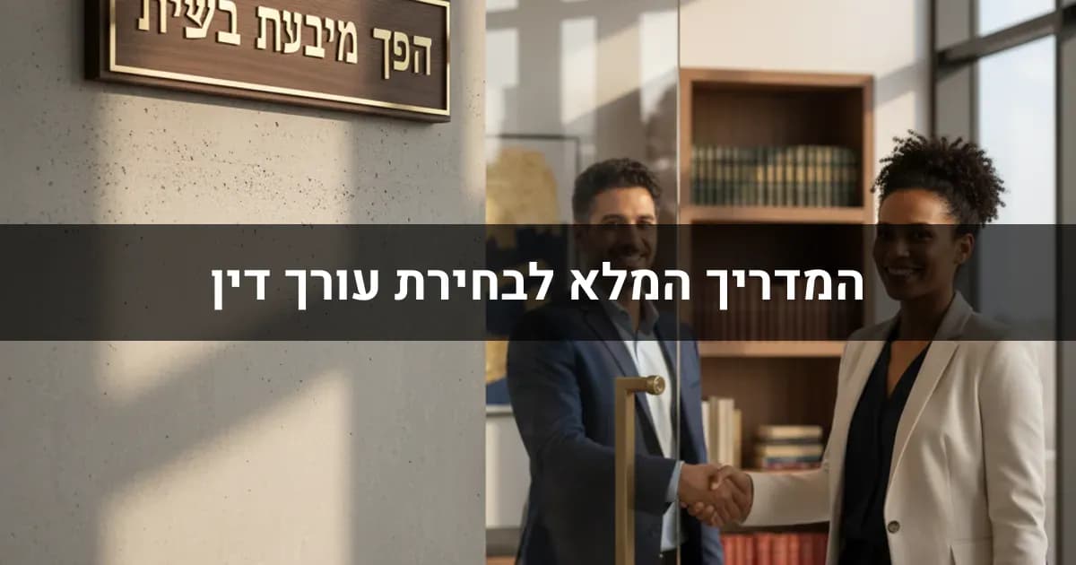 המדריך המלא לבחירת עורך דין