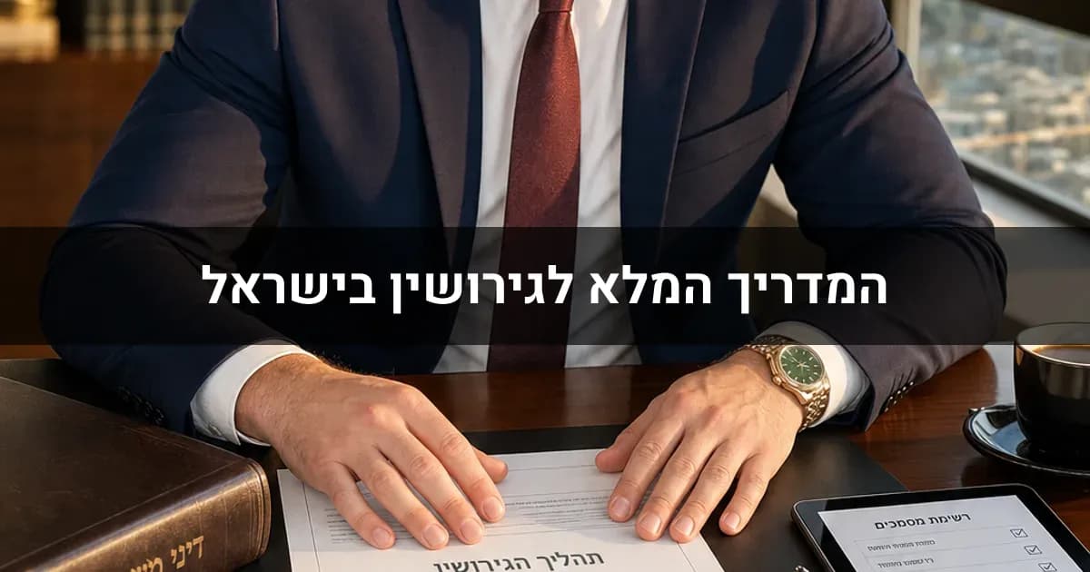 המדריך המלא לגירושין בישראל