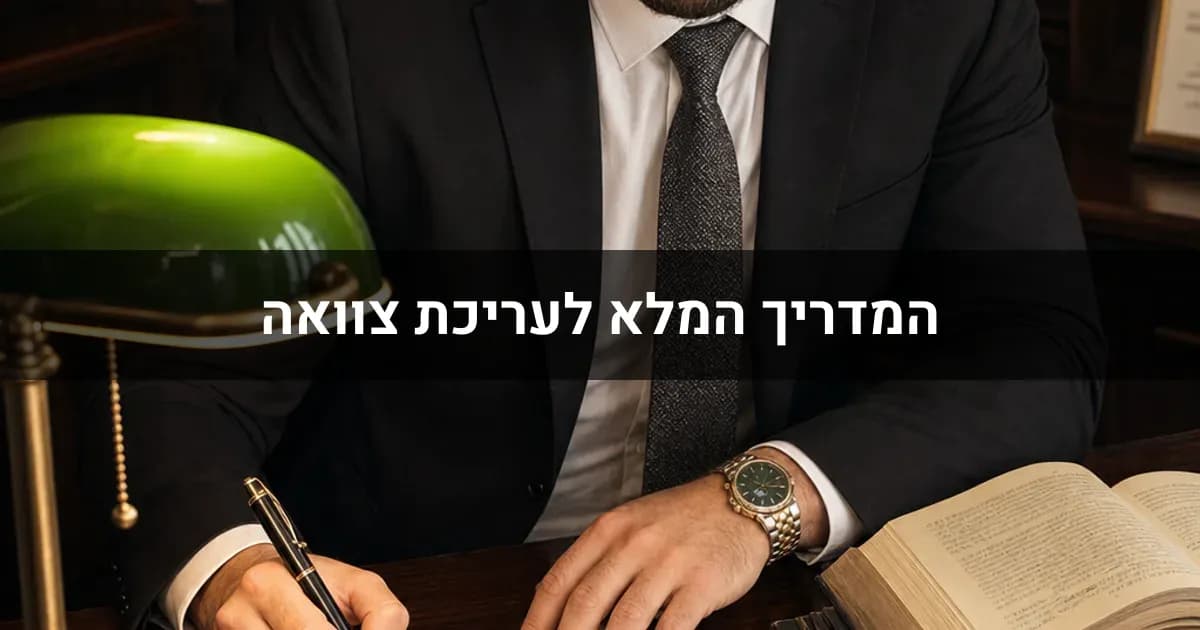 המדריך המלא לעריכת צוואה