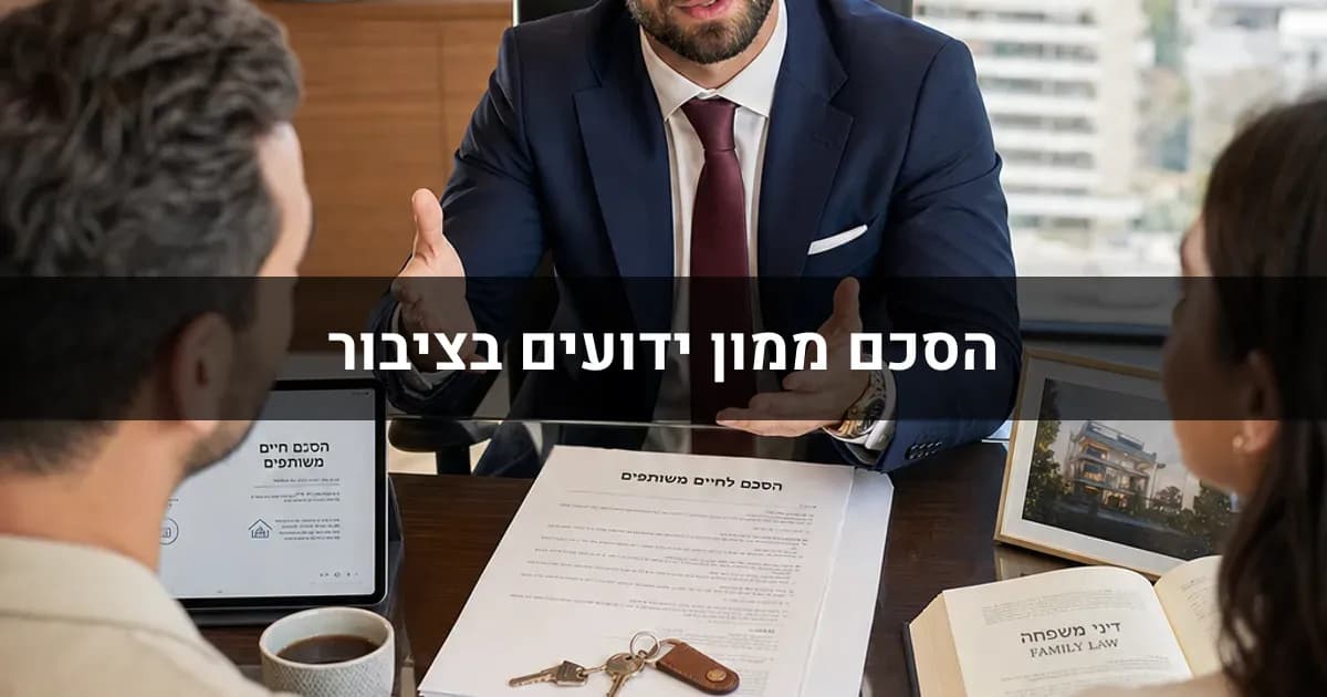 הסכם ממון בין ידועים בציבור: ייחודיות והבדלים
