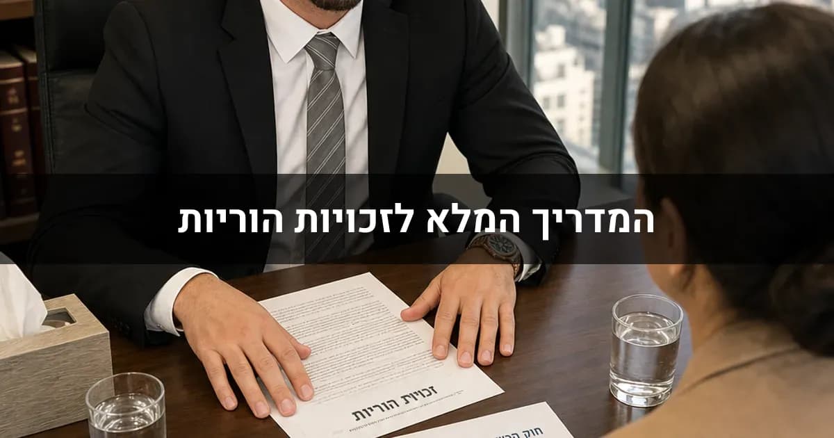 המדריך המלא לזכויות הוריות בגירושין