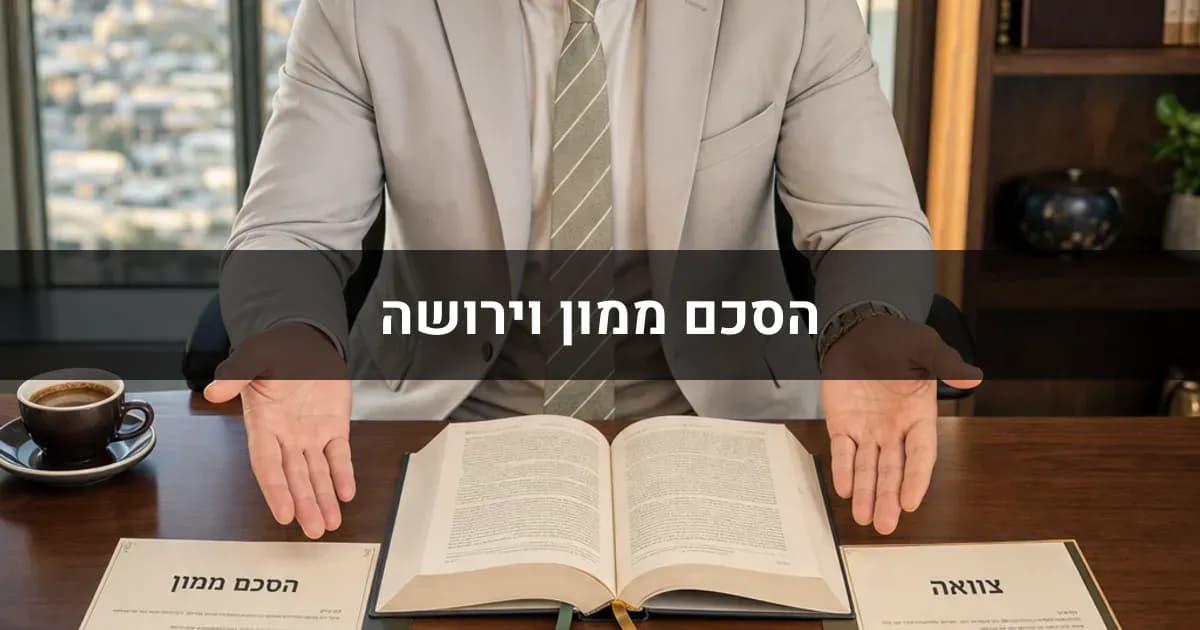 הסכם ממון וירושה: האם הסכם ממון יכול להחליף צוואה