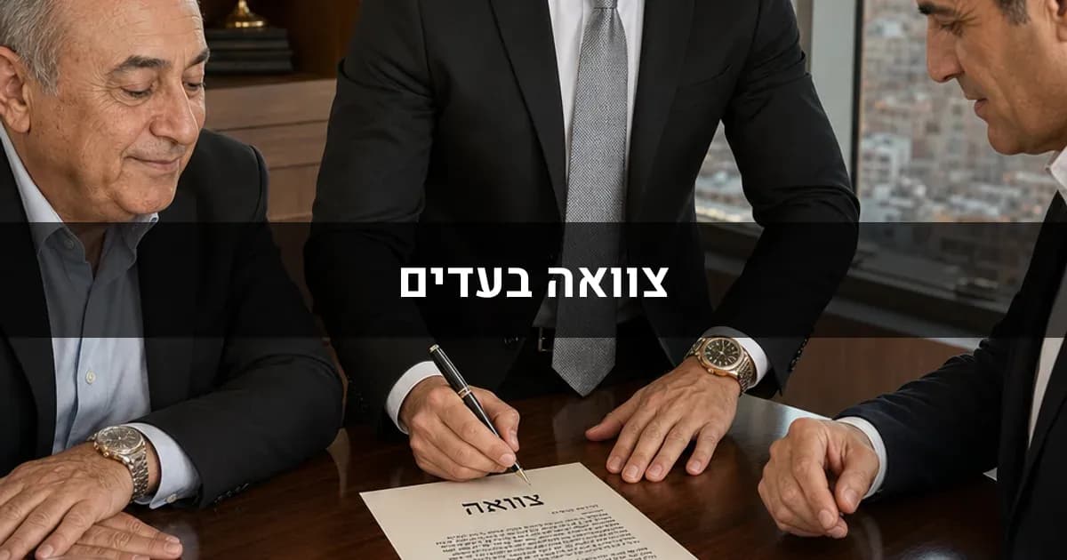צוואה בעדים: כללי תקפות וטעויות נפוצות