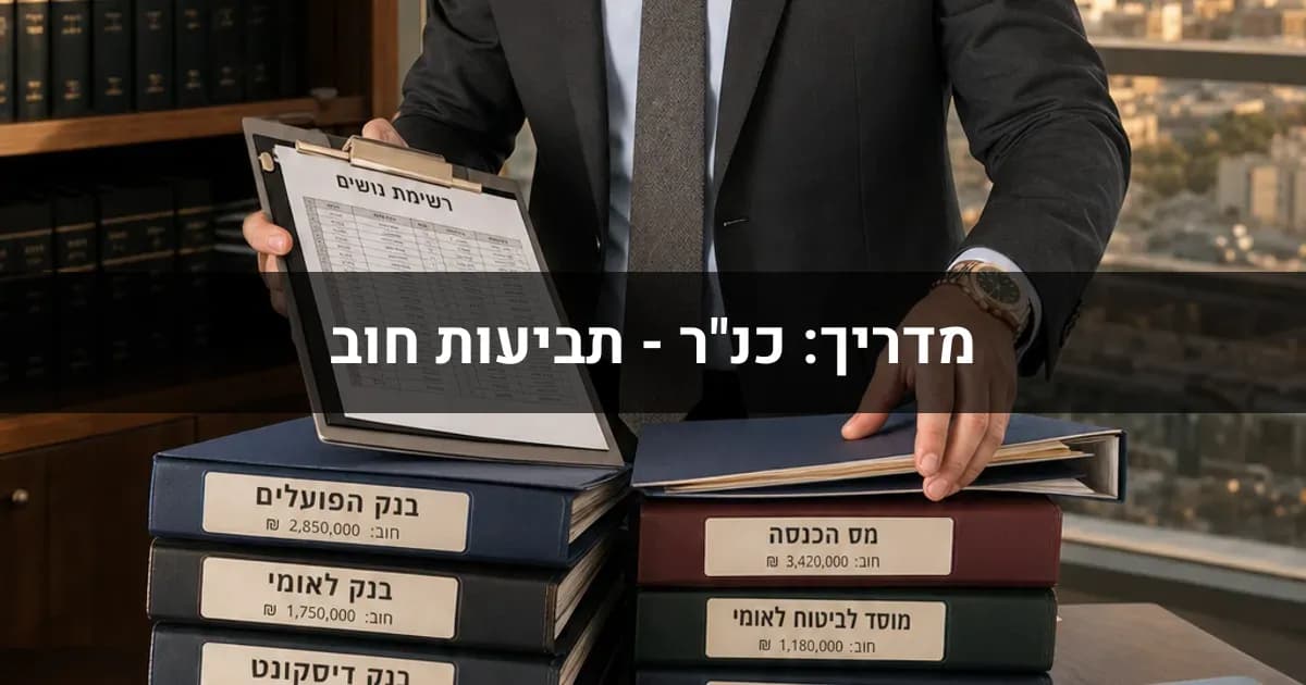 מדריך: כנ"ר - הגשת תביעות חוב בהליכי חדלות פירעון