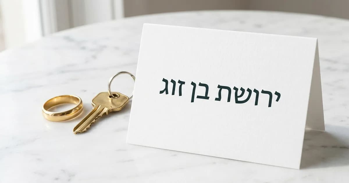 זכויות בן הזוג בירושה: מה מגיע לבן הזוג שנותר