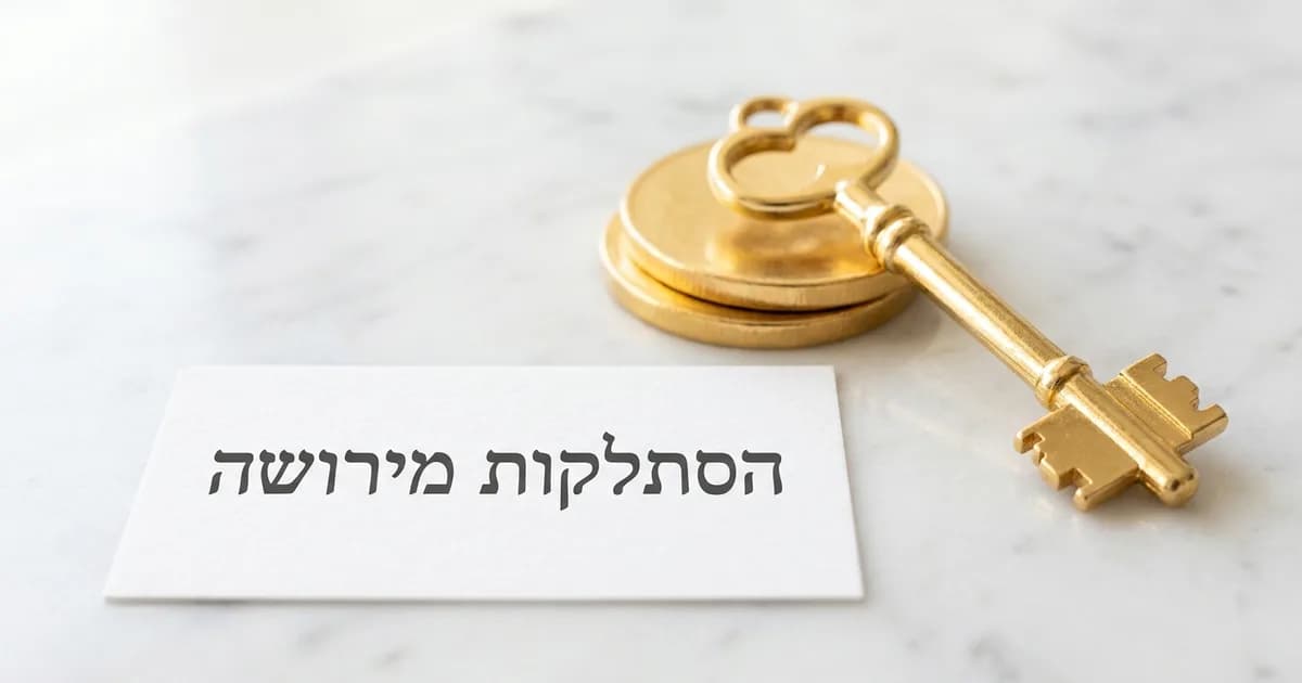 הסתלקות מירושה: ויתור על חלק בעיזבון