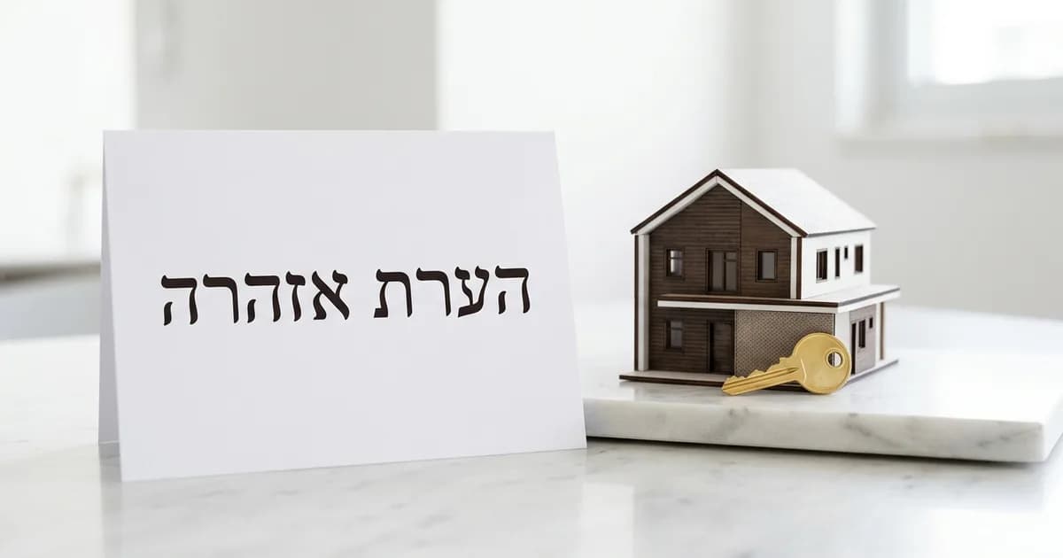 הערת אזהרה במקרקעין: רישום, הגנה על רוכש וביטול