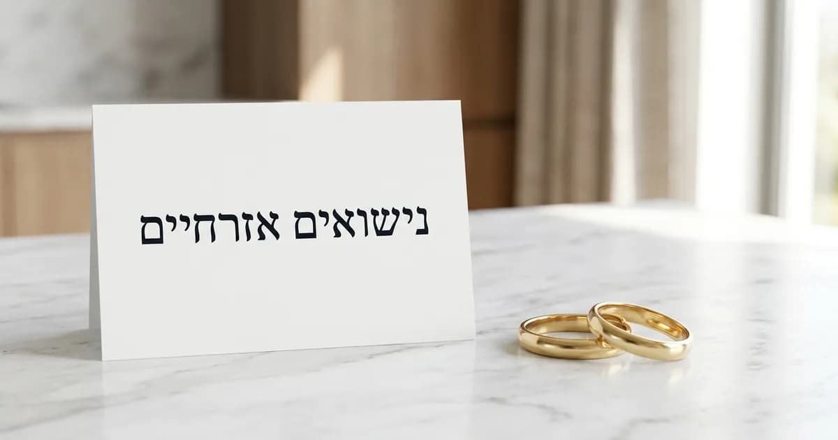 נישואים אזרחיים והכרה בהם במרשם האוכלוסין בישראל