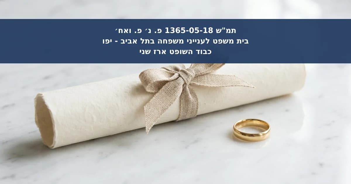ביטול הסכם ממון שאושר בבית המשפט לפני 31 שנה