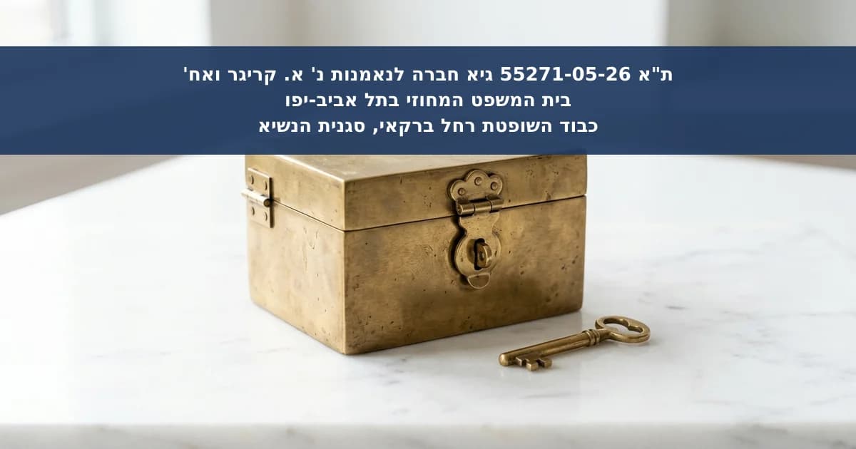 בקשת נאמן למתן הוראות בדבר מסירת המחאת ביטחון