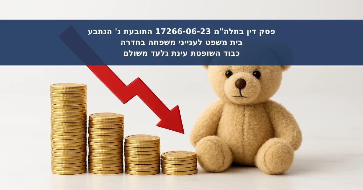 מזונות קטין עד גיל שש, מדור ודמי טיפול
