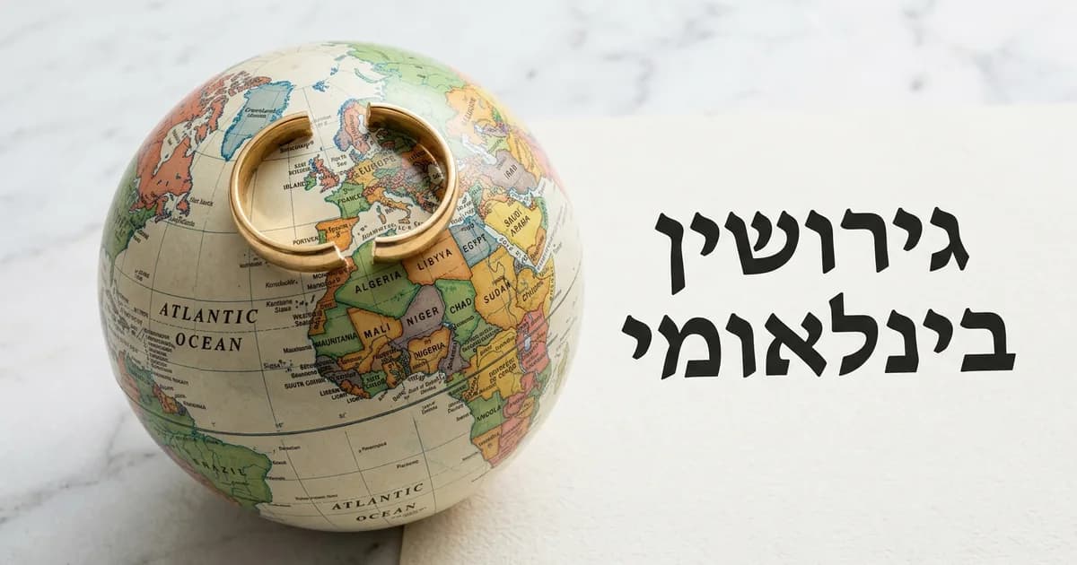 גירושין בינלאומיים: כשאחד מבני הזוג בחו"ל