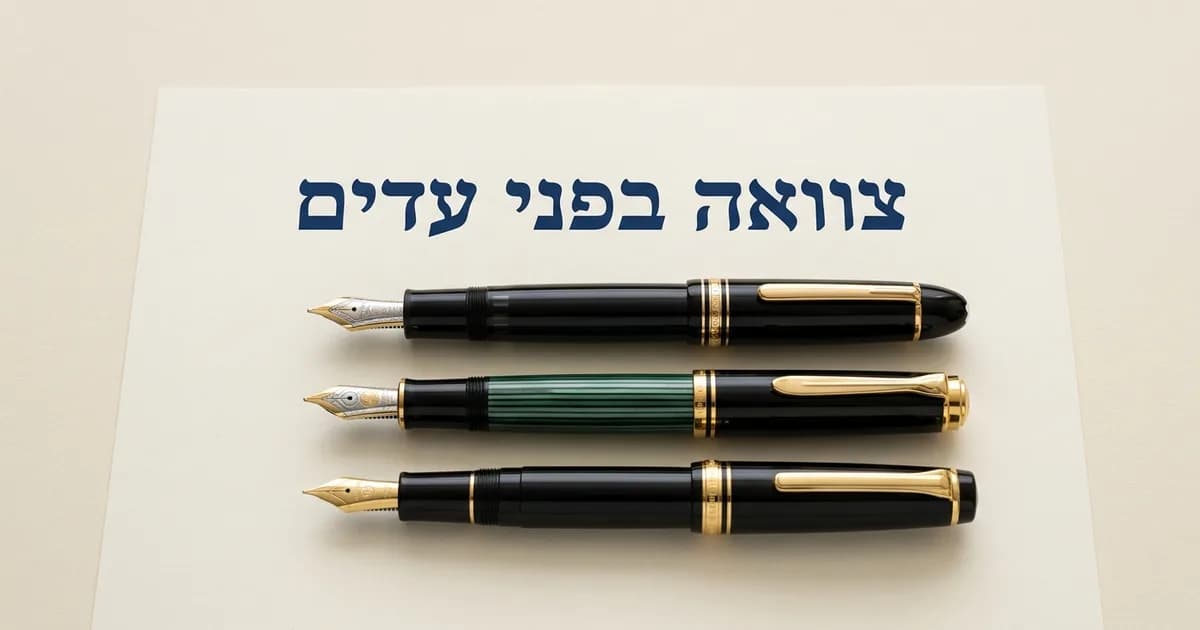 צוואה בעדים: כללי תקפות וטעויות נפוצות