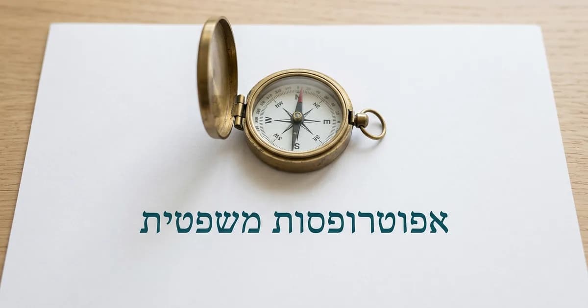 מדריך: מערכת כשרות משפטית ואפוטרופסות