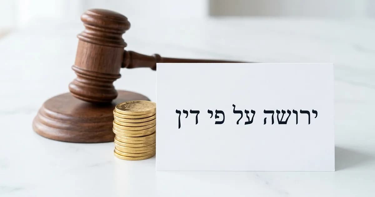 ירושה על פי דין: מי יורש כשאין צוואה