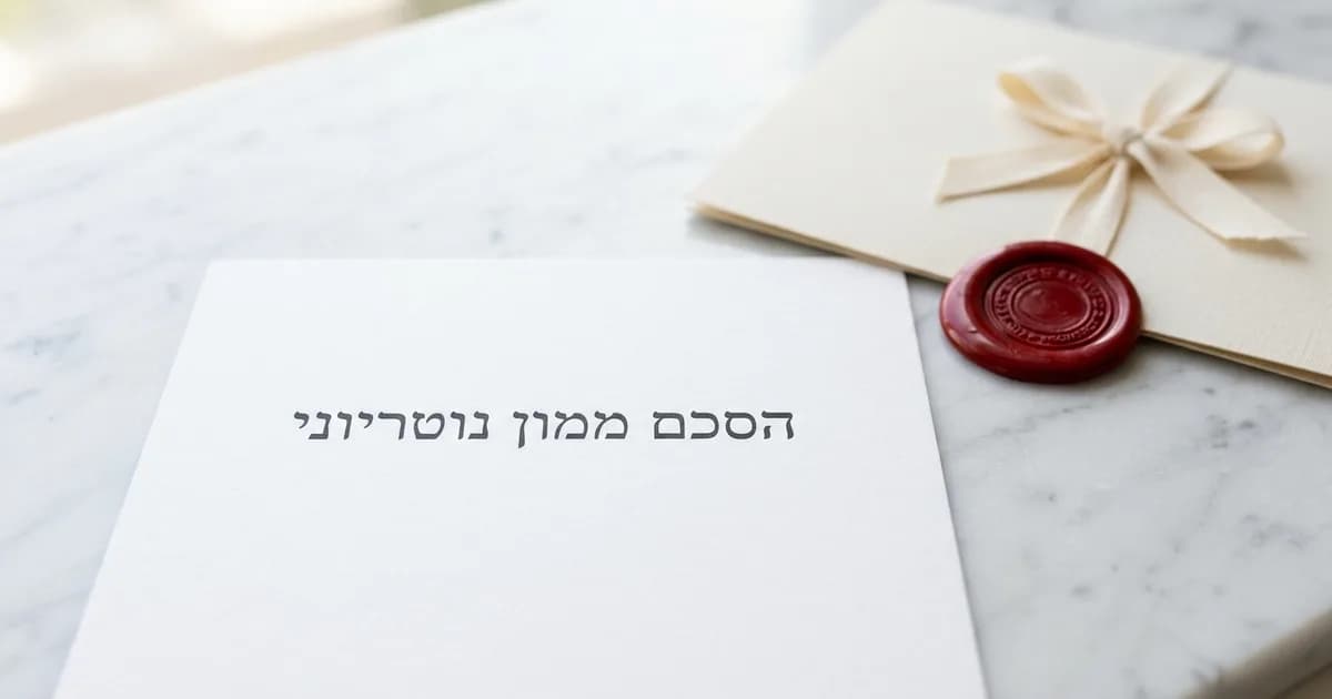 הסכם ממון אצל נוטריון: מתי זה תקף ומתי לא