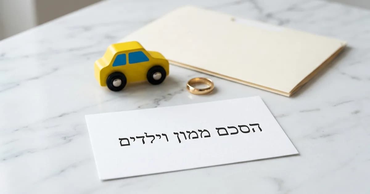 הסכם ממון עם ילדים מנישואים קודמים