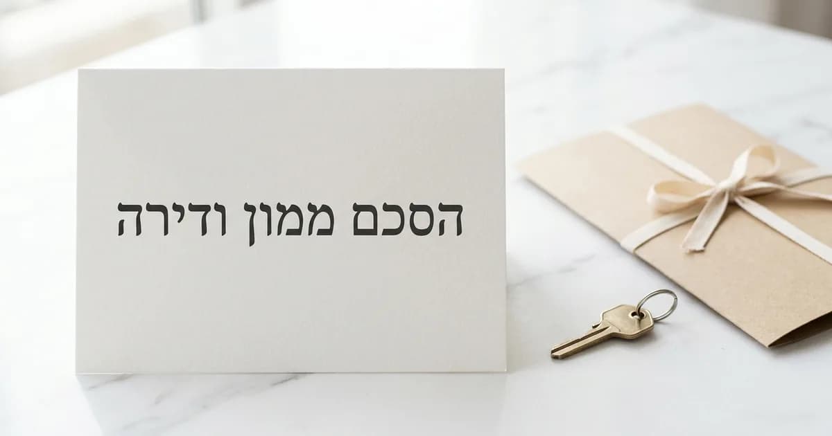הסכם ממון ודירת מגורים: איך מגנים על הנכס שהבאת לנישואין