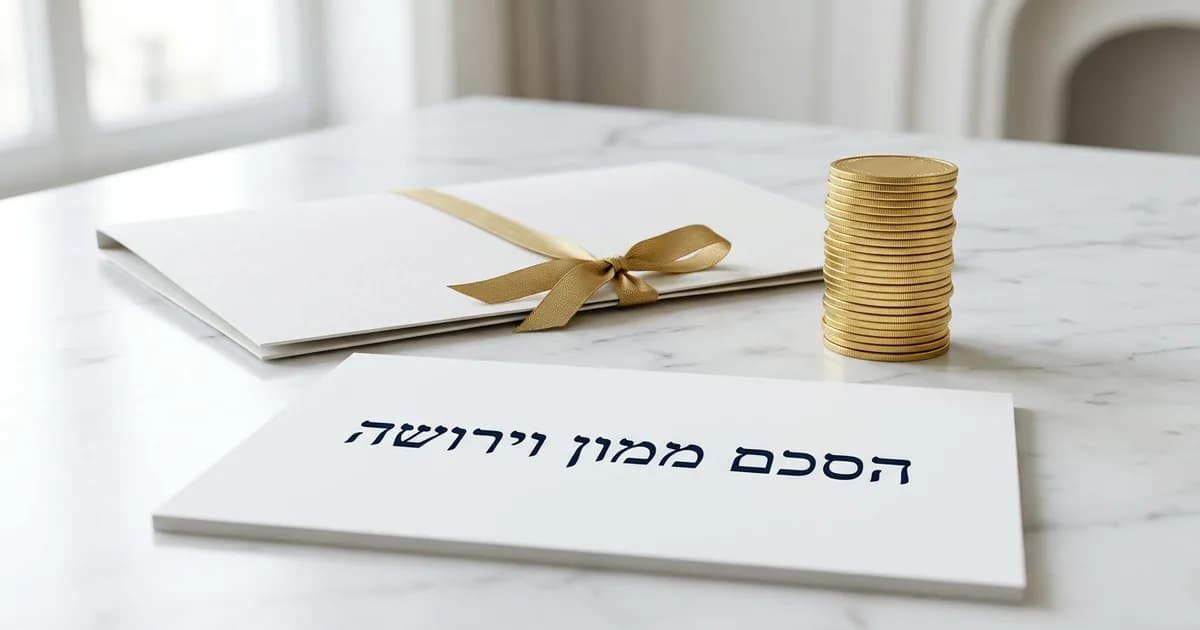 הסכם ממון וירושה: האם הסכם ממון יכול להחליף צוואה