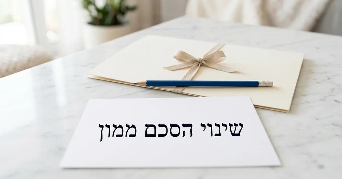 שינוי הסכם ממון קיים: האם זה אפשרי וכיצד