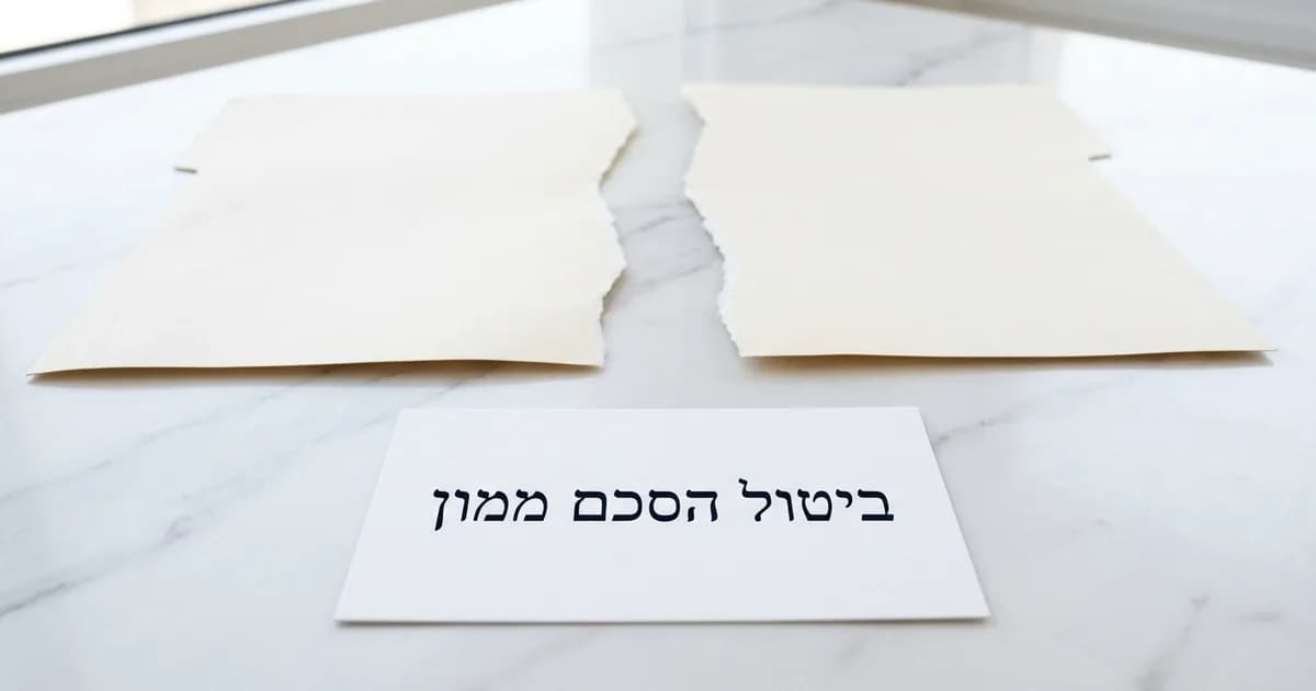 ביטול הסכם ממון: מתי אפשרי ובאילו נסיבות