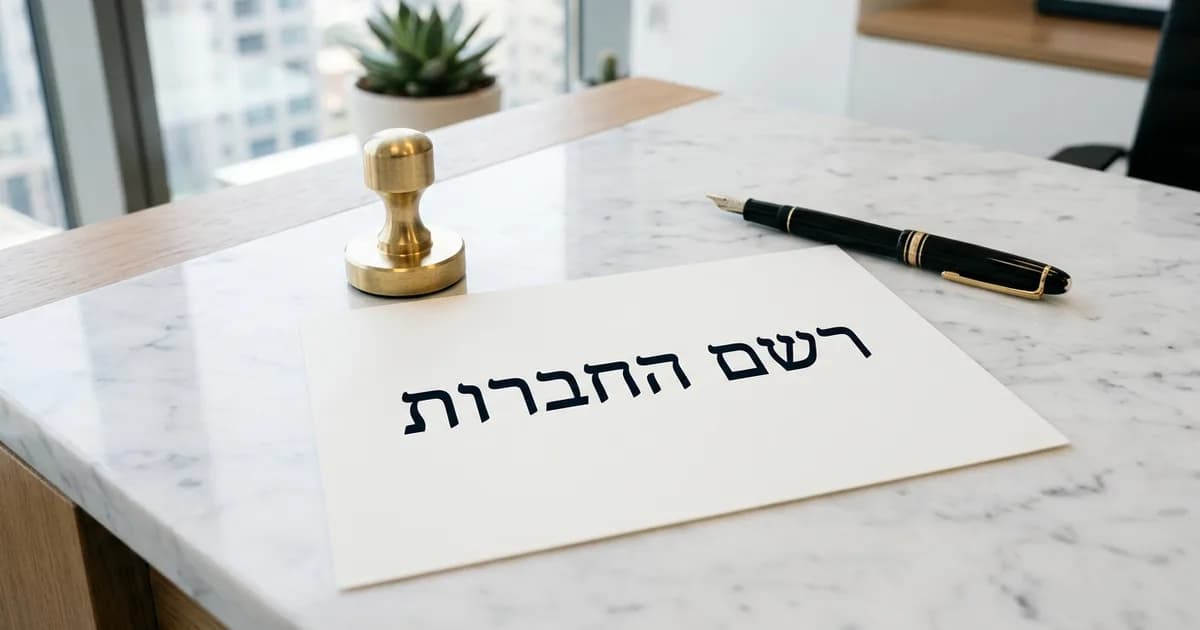 מדריך רשם החברות: שירותים, הגשות וחיפוש מידע