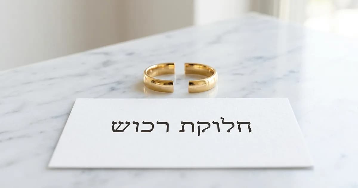 חלוקת רכוש בגירושין: מה החוק קובע