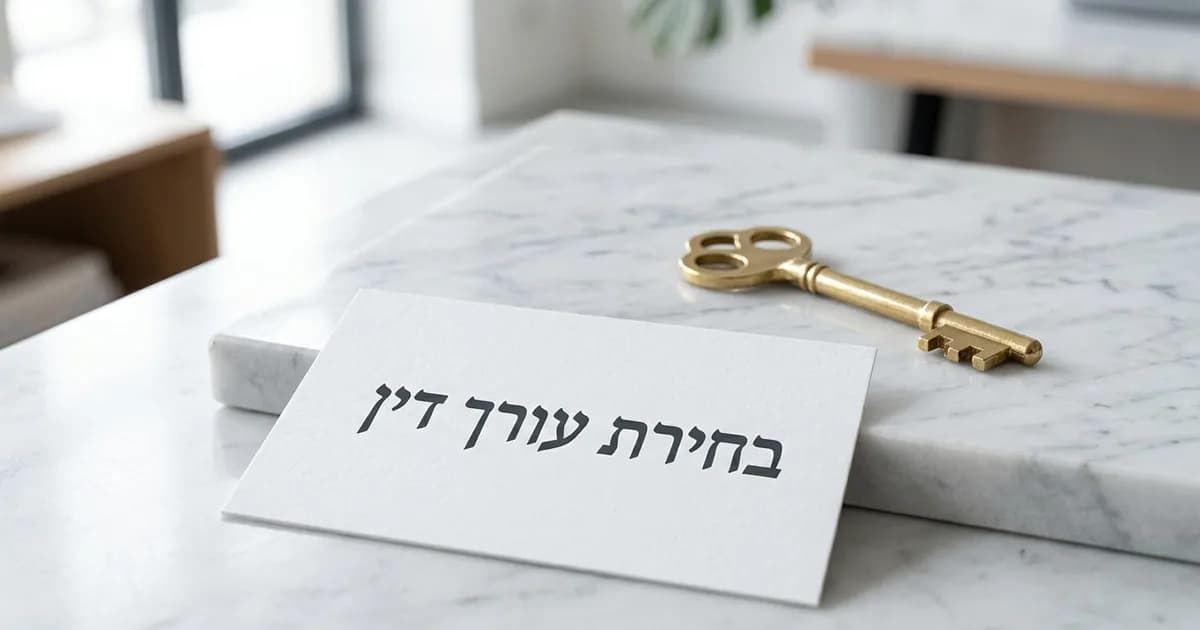המדריך המלא לבחירת עורך דין