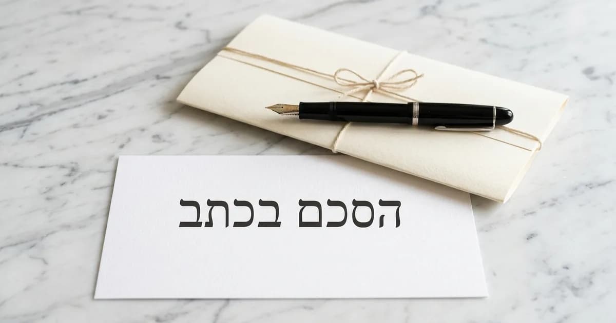 הסכמים בכתב: חשיבותם ומה קורה בלעדיהם