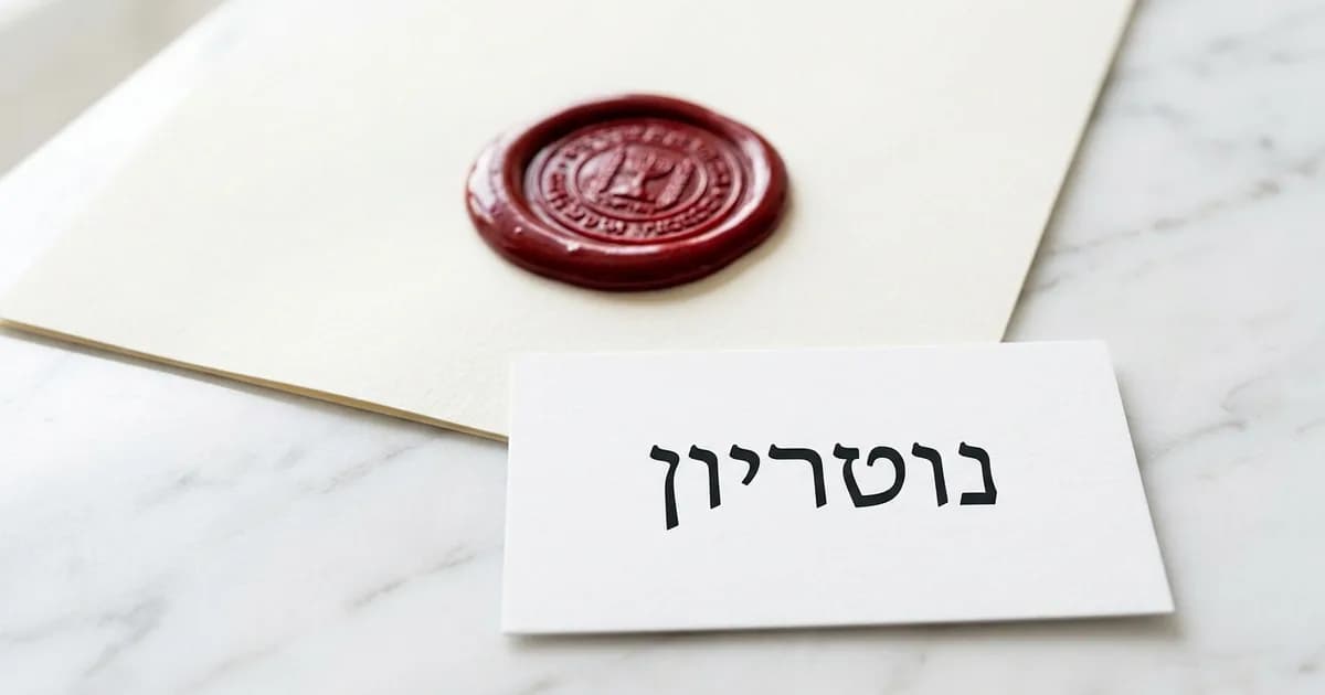 מהו נוטריון ומתי צריך שירות נוטריוני