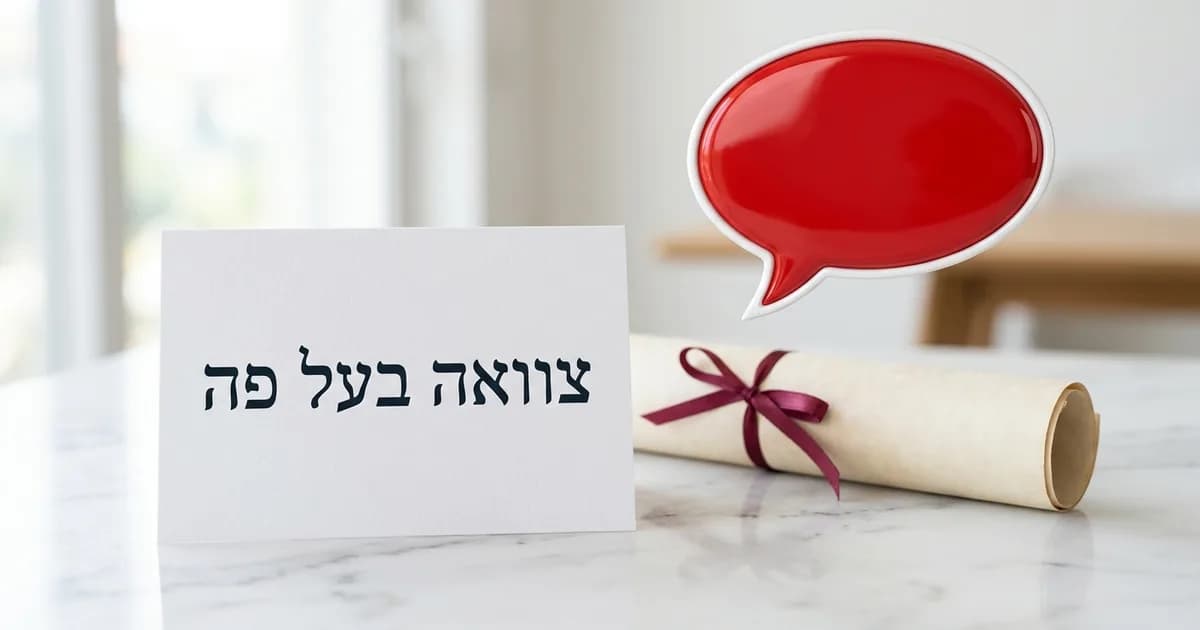 צוואה בעל פה: מתי תקפה ומה התנאים