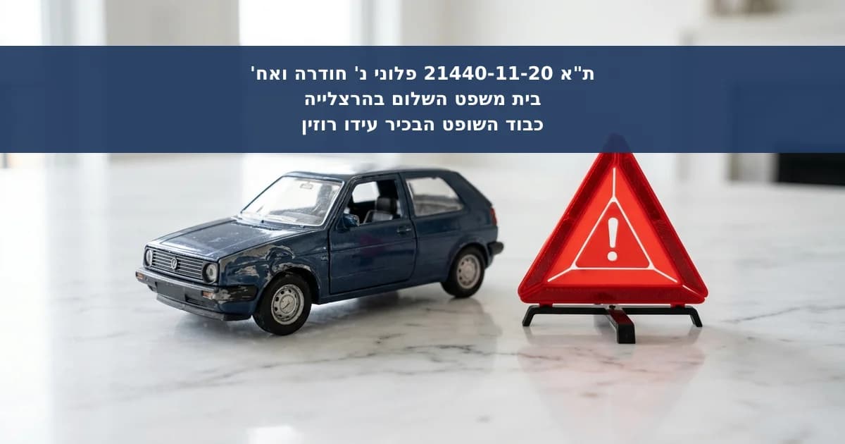 נכות תפקודית ופיצויים בתאונת דרכים כטריגר נפשי