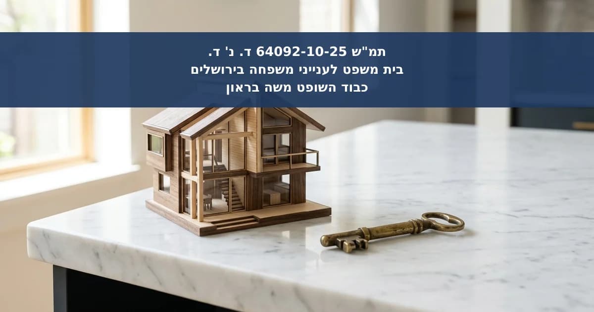 פינוי מושכר בין אחים: מעמד הרישום בטאבו